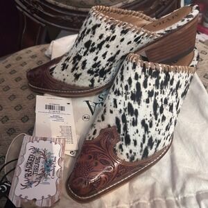 Myra Bag Black and Brown Ankle Booties